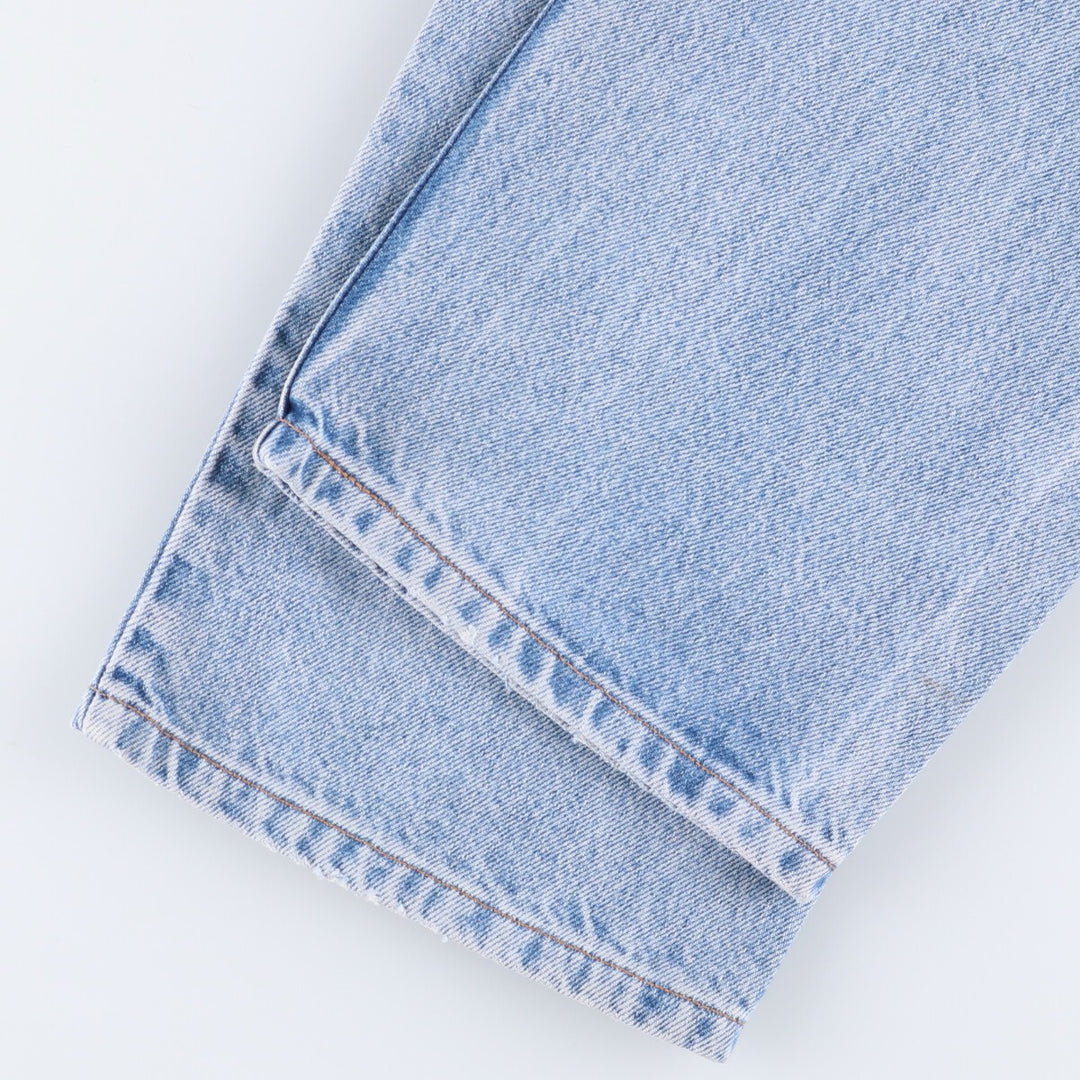 00'S Levi's 505 REGULAR FIT STRAIGHT LEG tapered denim pants for men, size w33 cotton blue type Vintage Second Hand