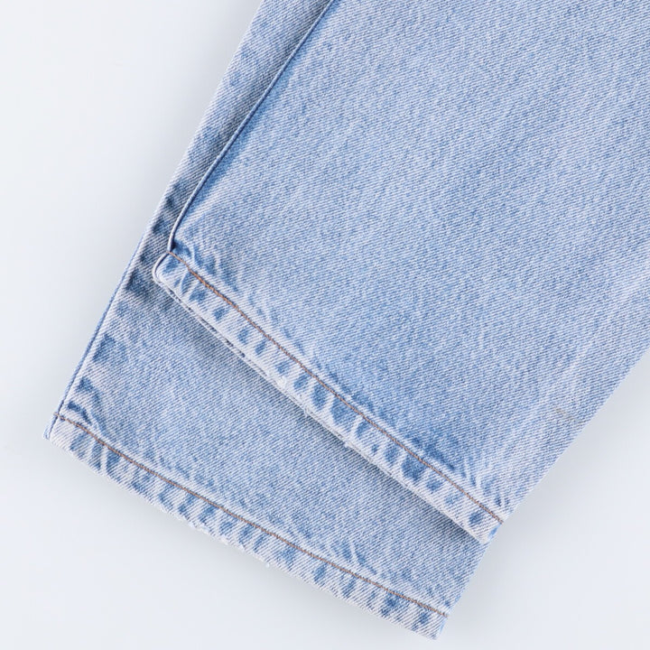 00'S Levi's 505 REGULAR FIT STRAIGHT LEG tapered denim pants for men, size w33 cotton blue type Vintage Second Hand