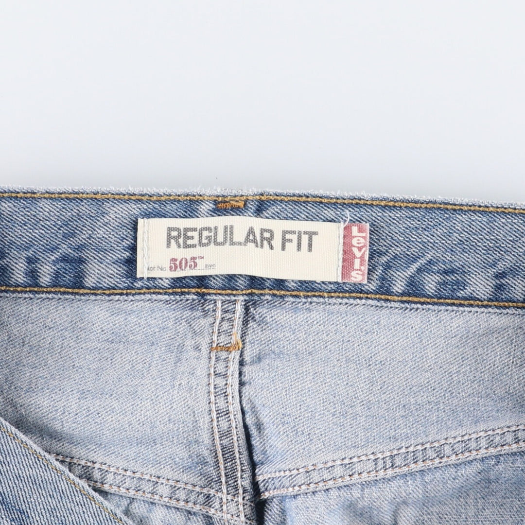 Levi's 505 REGULAR FIT tapered denim pants for men, size w33 cotton blue type Vintage Second Hand