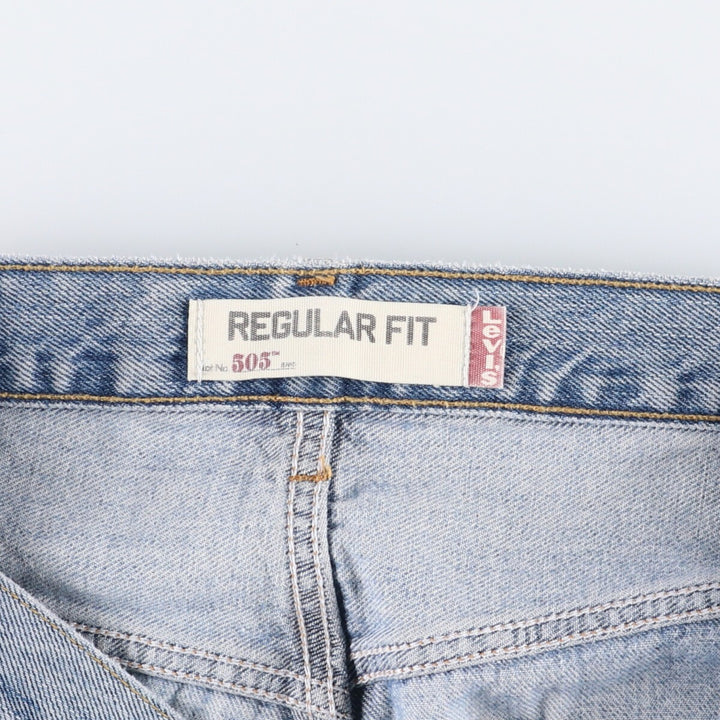 Levi's 505 REGULAR FIT tapered denim pants for men, size w33 cotton blue type Vintage Second Hand