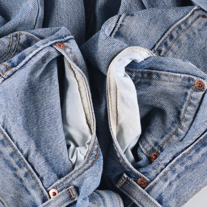 Levi's 505 REGULAR FIT tapered denim pants for men, size w33 cotton blue type Vintage Second Hand
