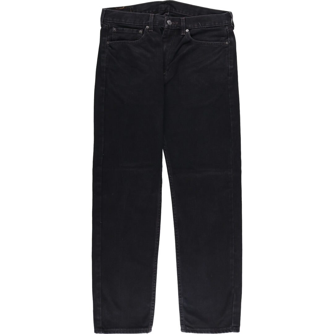 Levi's 505 Black Denim Tapered Denim Pants for Men, W34 equivalent cotton black type Vintage Second Hand