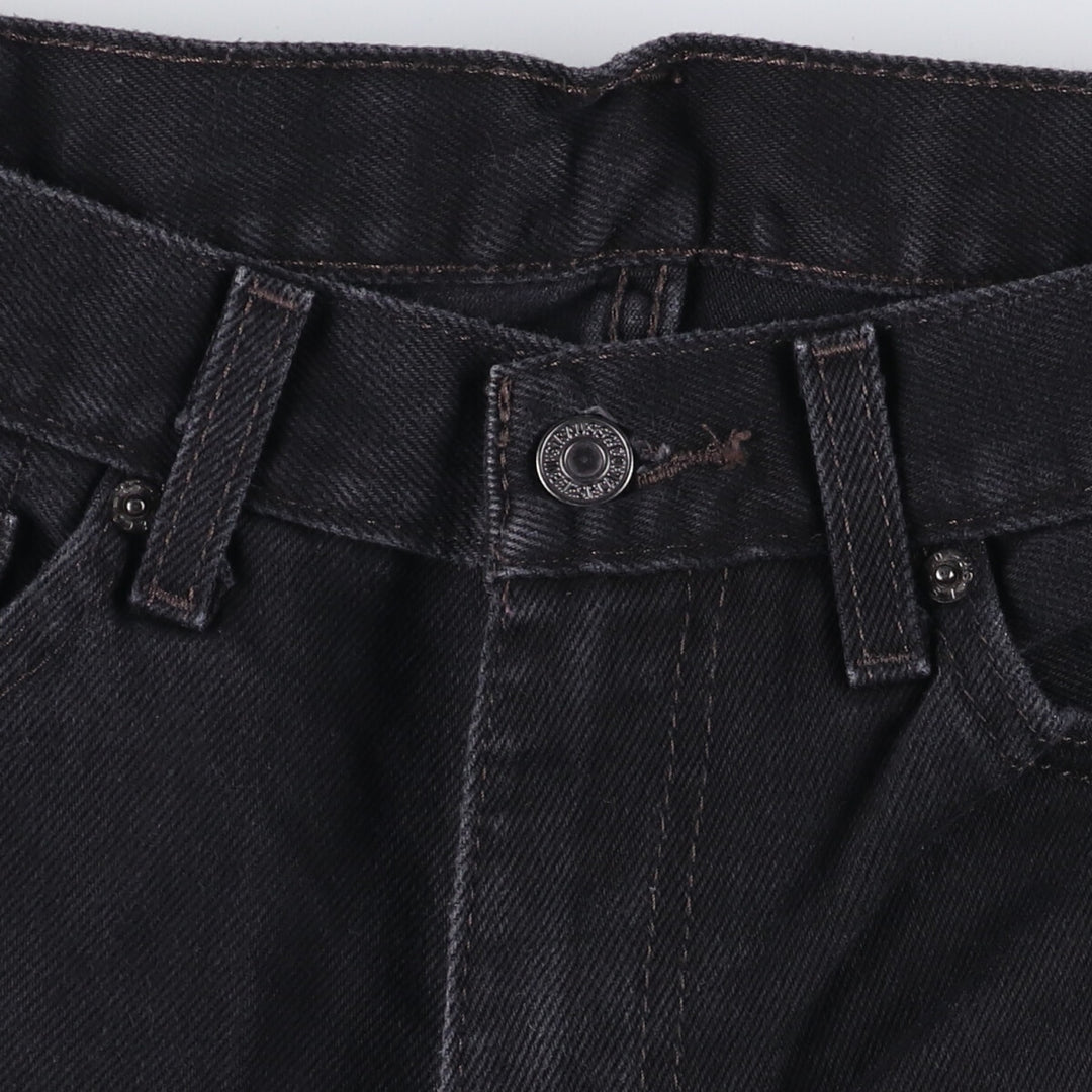 Levi's 505 Black Denim Tapered Denim Pants for Men, W34 equivalent cotton black type Vintage Second Hand