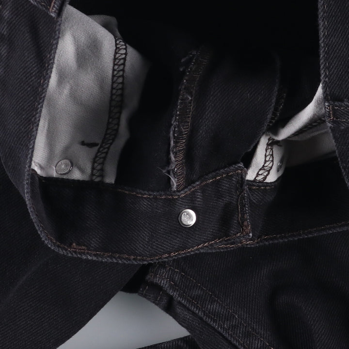 Levi's 505 Black Denim Tapered Denim Pants for Men, W34 equivalent cotton black type Vintage Second Hand