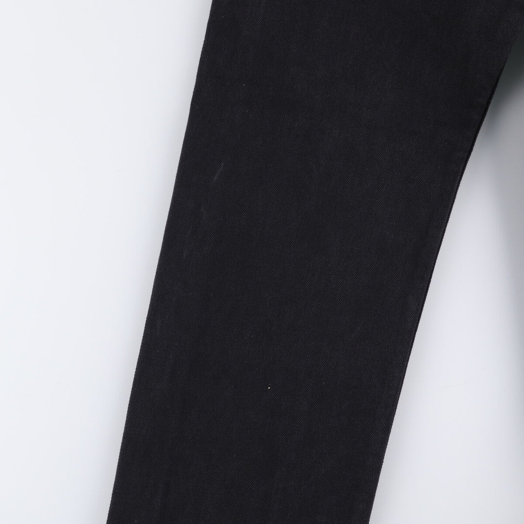 Levi's 505 Black Denim Tapered Denim Pants for Men, W34 equivalent cotton black type Vintage Second Hand