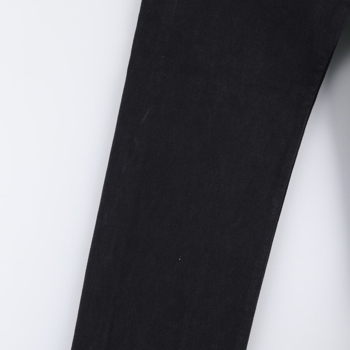 Levi's 505 Black Denim Tapered Denim Pants for Men, W34 equivalent cotton black type Vintage Second Hand