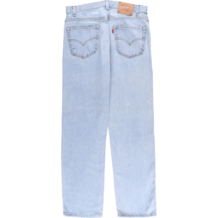 90'S Levi's 505 REGULAR FIT STRAIGHT LEG tapered denim pants for men, size W34, vintage cotton blue type Vintage Second Hand