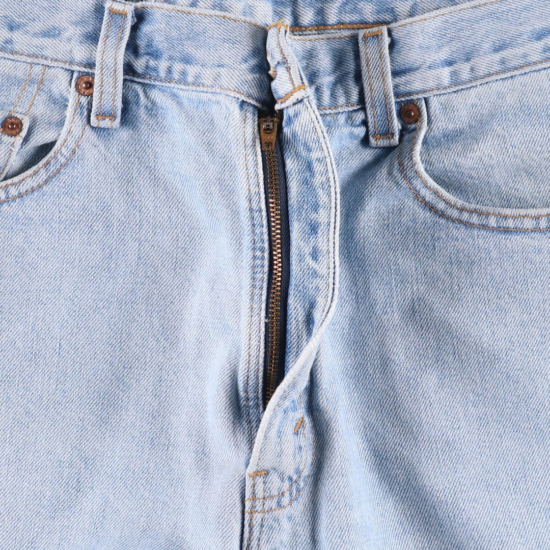 90'S Levi's 505 REGULAR FIT STRAIGHT LEG tapered denim pants for men, size W34, vintage cotton blue type Vintage Second Hand