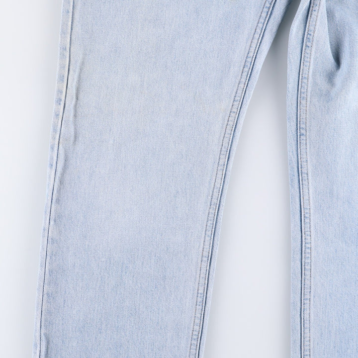 90'S Levi's 505 REGULAR FIT STRAIGHT LEG tapered denim pants for men, size W34, vintage cotton blue type Vintage Second Hand