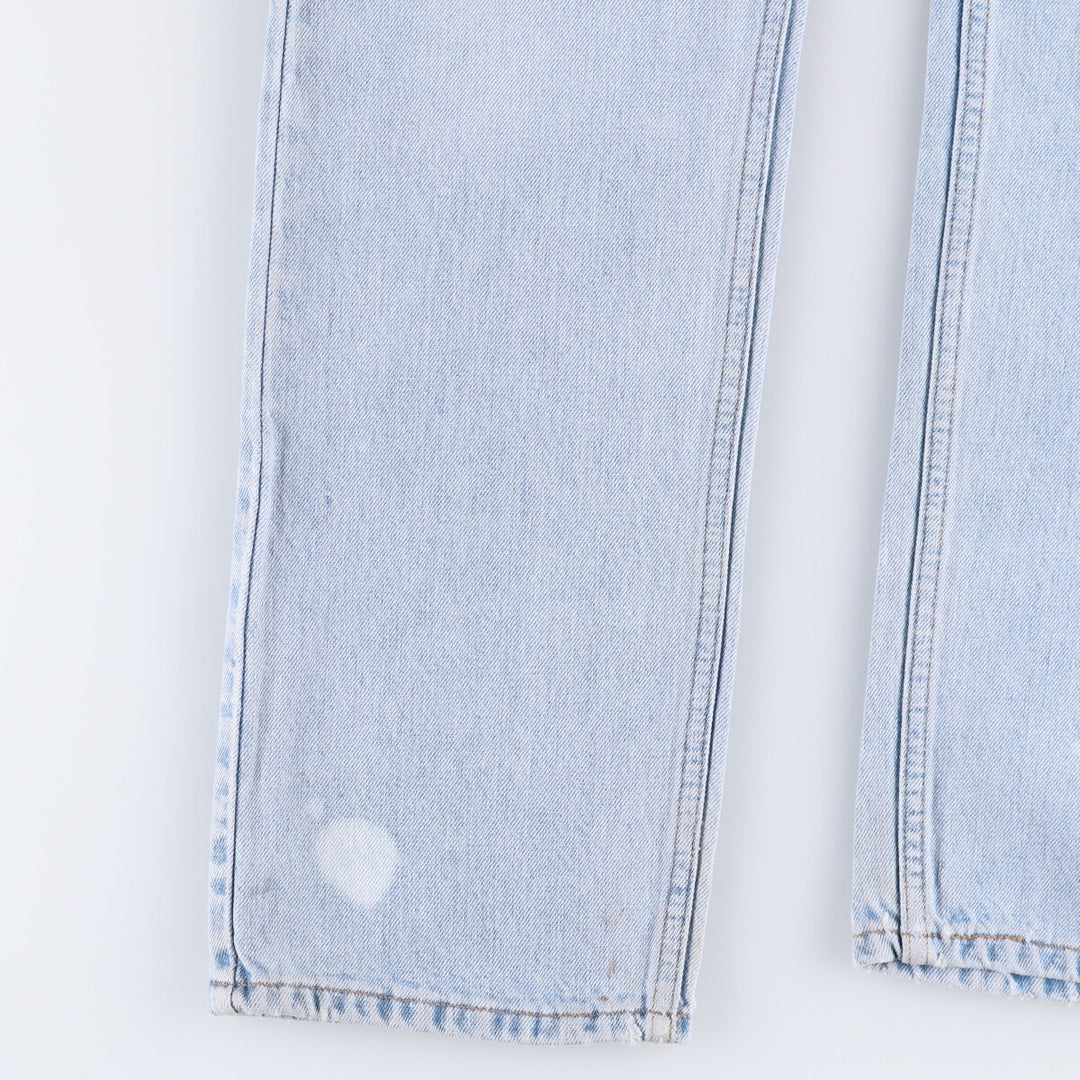 90'S Levi's 505 REGULAR FIT STRAIGHT LEG tapered denim pants for men, size W34, vintage cotton blue type Vintage Second Hand