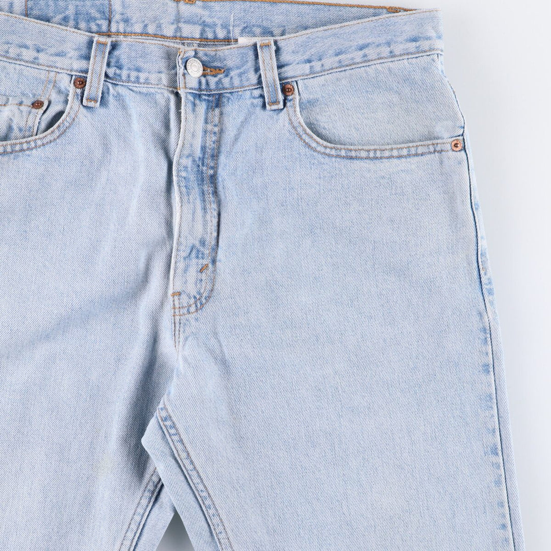 90'S Levi's 505 REGULAR FIT STRAIGHT LEG tapered denim pants for men, size W34, vintage cotton blue type Vintage Second Hand