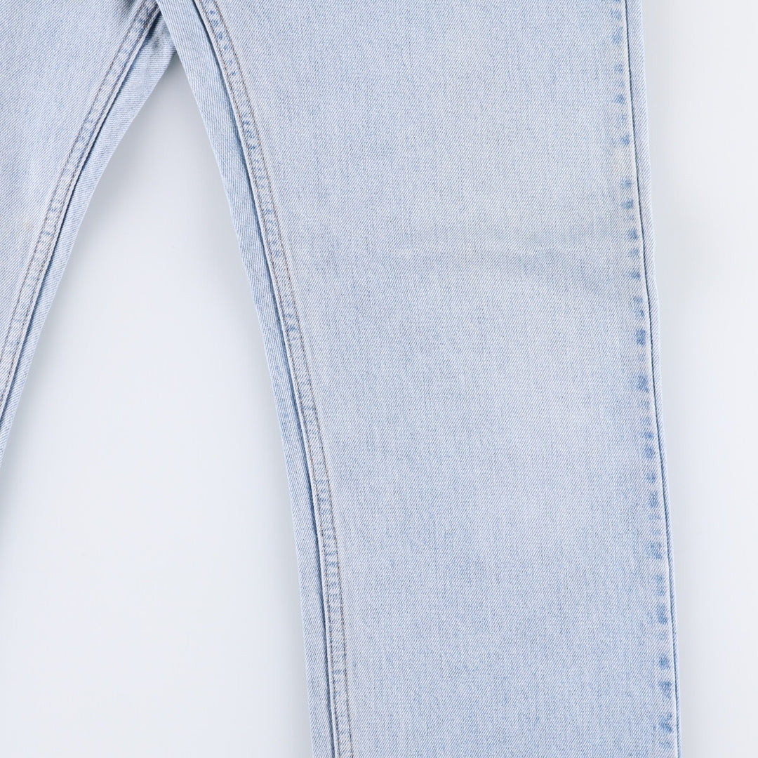 90'S Levi's 505 REGULAR FIT STRAIGHT LEG tapered denim pants for men, size W34, vintage cotton blue type Vintage Second Hand