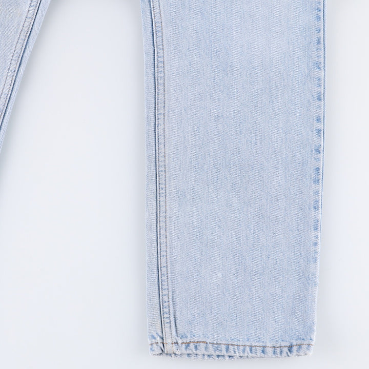 90'S Levi's 505 REGULAR FIT STRAIGHT LEG tapered denim pants for men, size W34, vintage cotton blue type Vintage Second Hand