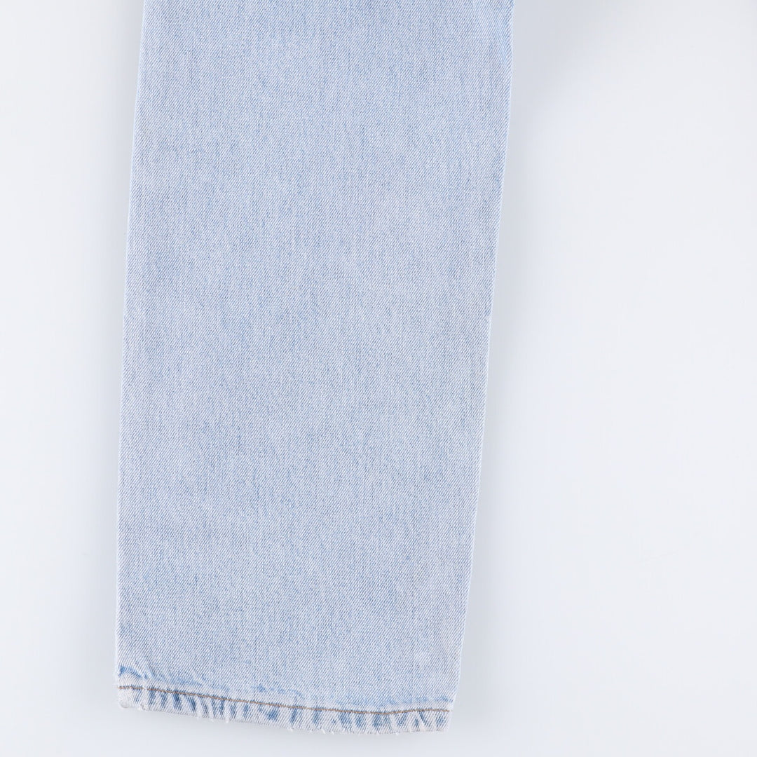 90'S Levi's 505 REGULAR FIT STRAIGHT LEG tapered denim pants for men, size W34, vintage cotton blue type Vintage Second Hand