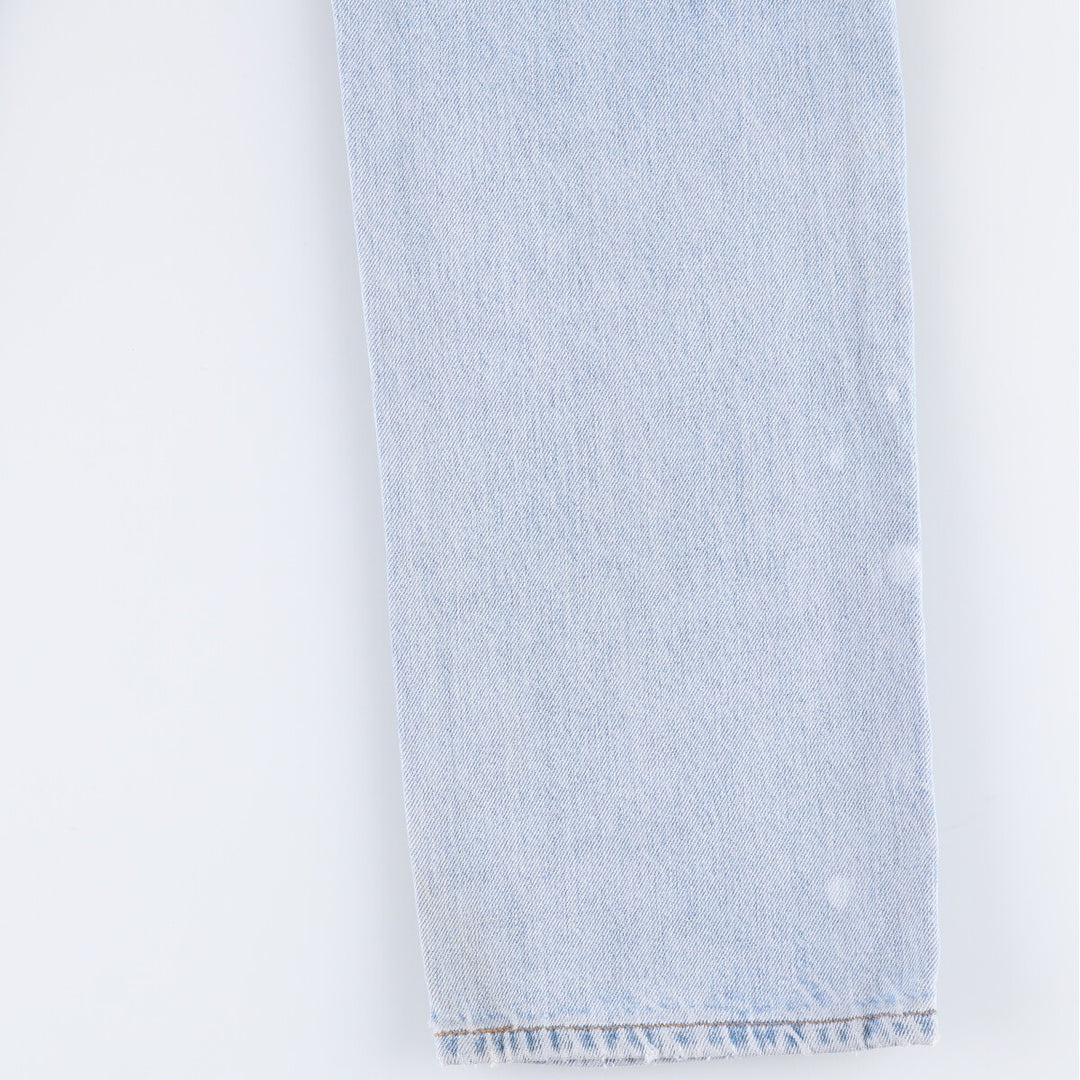 90'S Levi's 505 REGULAR FIT STRAIGHT LEG tapered denim pants for men, size W34, vintage cotton blue type Vintage Second Hand