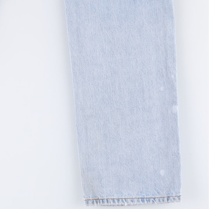90'S Levi's 505 REGULAR FIT STRAIGHT LEG tapered denim pants for men, size W34, vintage cotton blue type Vintage Second Hand