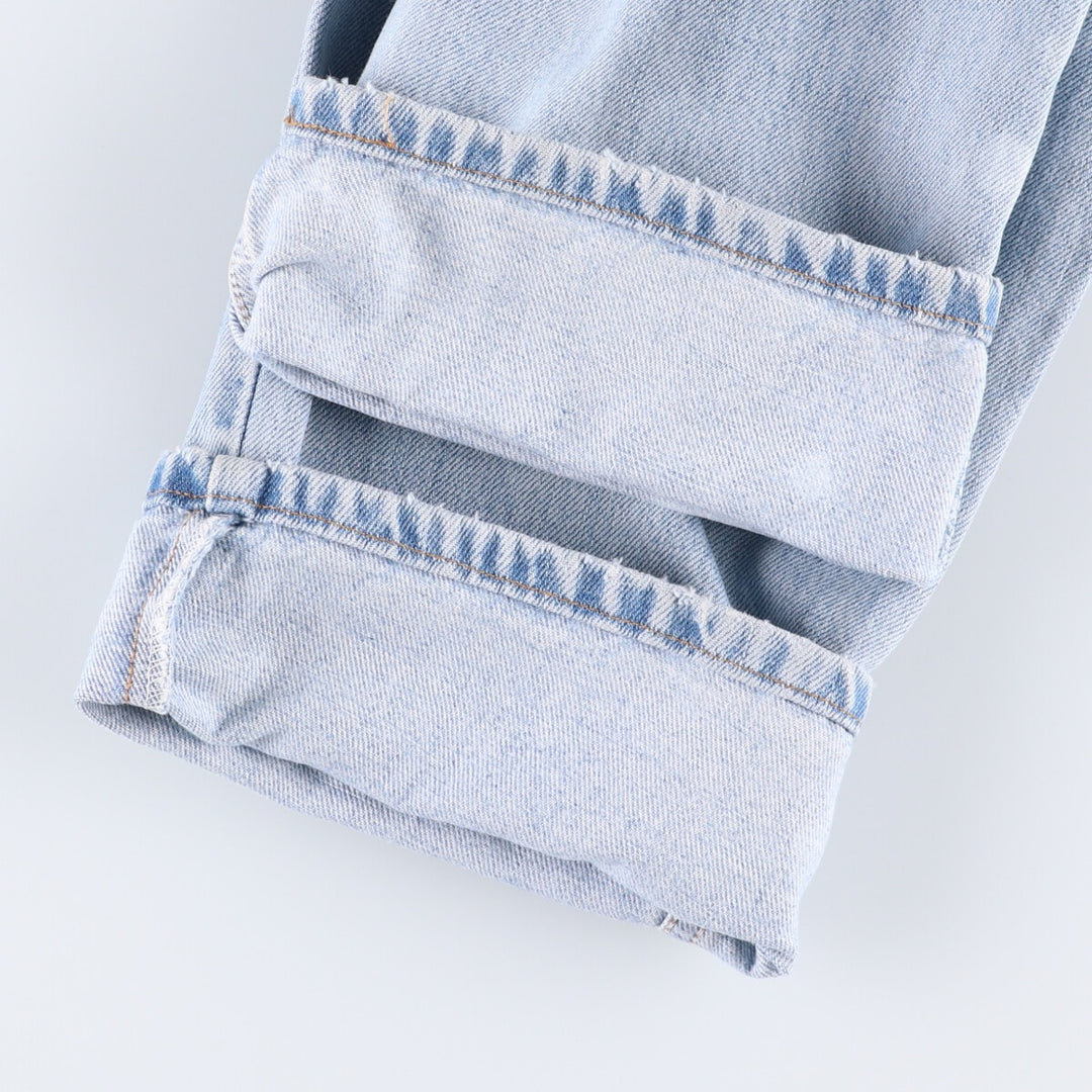 90'S Levi's 505 REGULAR FIT STRAIGHT LEG tapered denim pants for men, size W34, vintage cotton blue type Vintage Second Hand