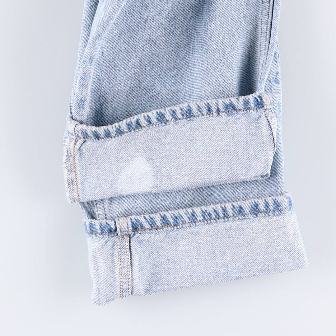 90'S Levi's 505 REGULAR FIT STRAIGHT LEG tapered denim pants for men, size W34, vintage cotton blue type Vintage Second Hand