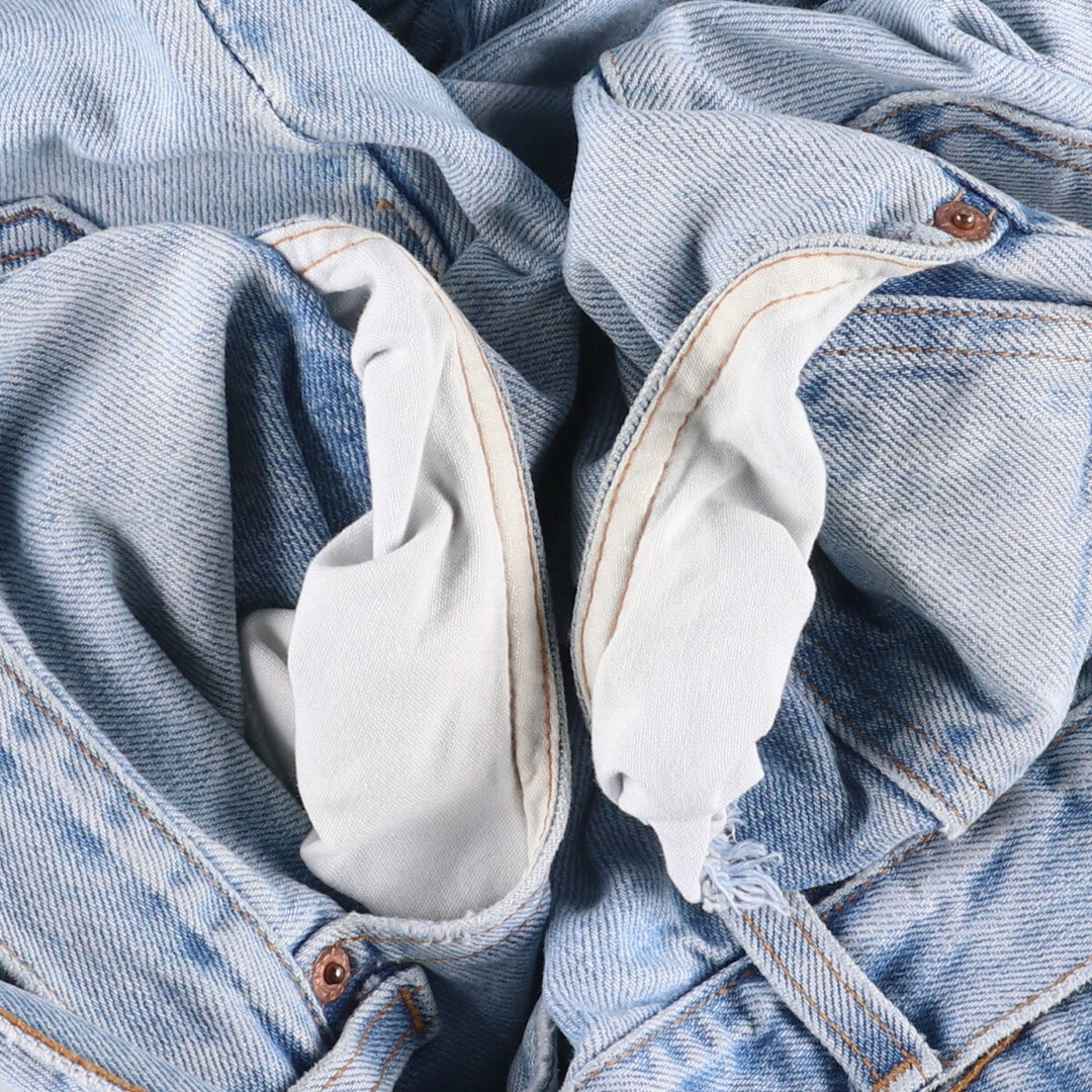 90'S Levi's 505 REGULAR FIT STRAIGHT LEG tapered denim pants for men, size W34, vintage cotton blue type Vintage Second Hand