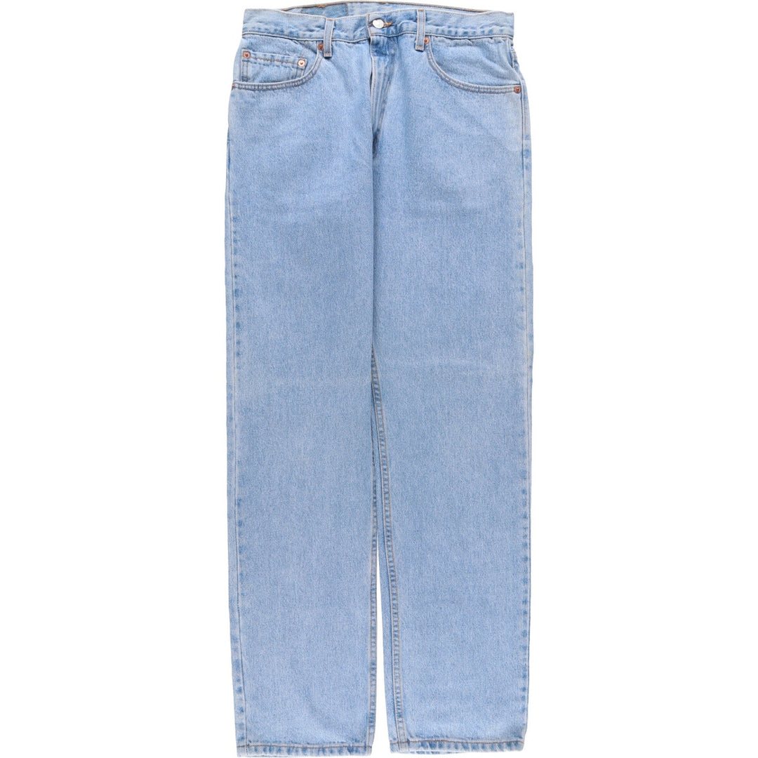 00'S Levi's 505 REGULAR FIT STRAIGHT LEG tapered denim pants made in USA men's w33 equivalent cotton blue type Vintage Second Hand