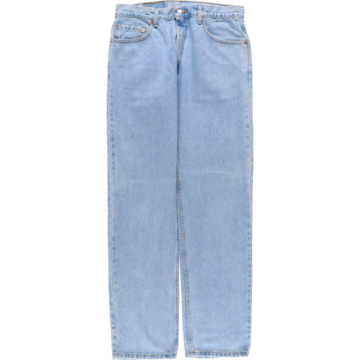 00'S Levi's 505 REGULAR FIT STRAIGHT LEG tapered denim pants made in USA men's w33 equivalent cotton blue type Vintage Second Hand