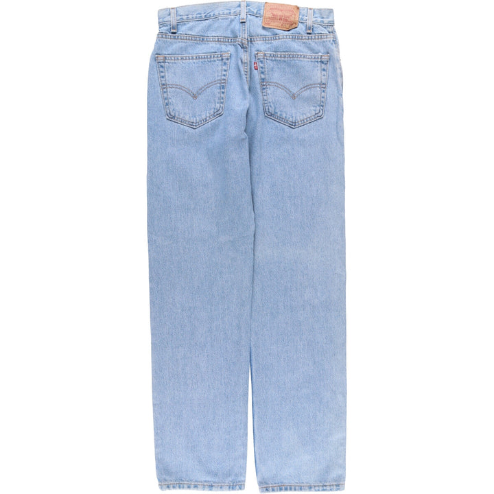 00'S Levi's 505 REGULAR FIT STRAIGHT LEG tapered denim pants made in USA men's w33 equivalent cotton blue type Vintage Second Hand