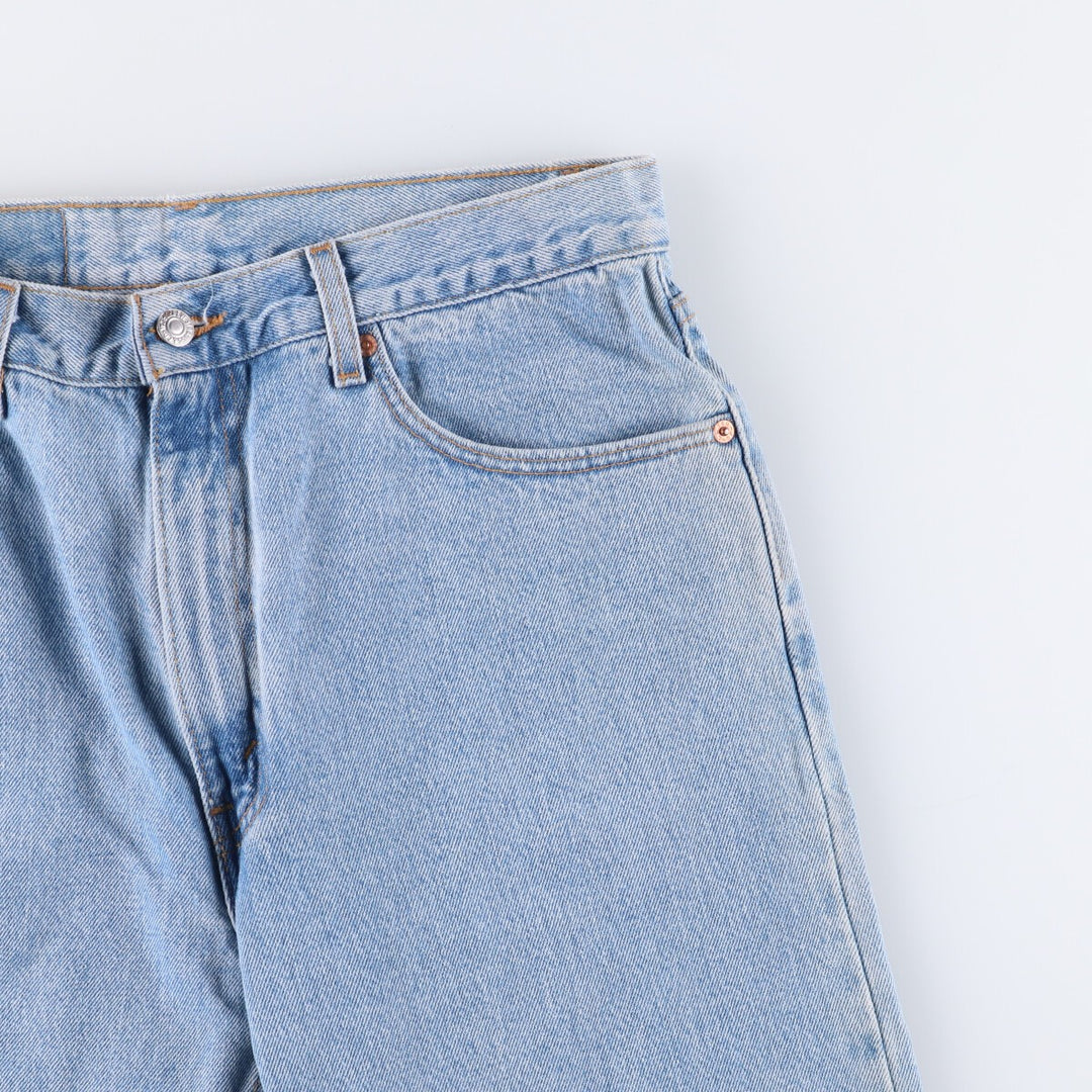 00'S Levi's 505 REGULAR FIT STRAIGHT LEG tapered denim pants made in USA men's w33 equivalent cotton blue type Vintage Second Hand