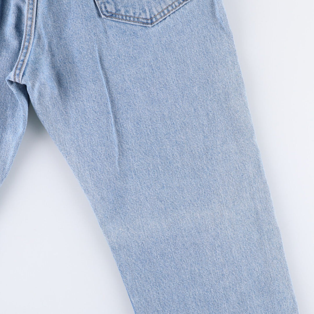 00'S Levi's 505 REGULAR FIT STRAIGHT LEG tapered denim pants made in USA men's w33 equivalent cotton blue type Vintage Second Hand