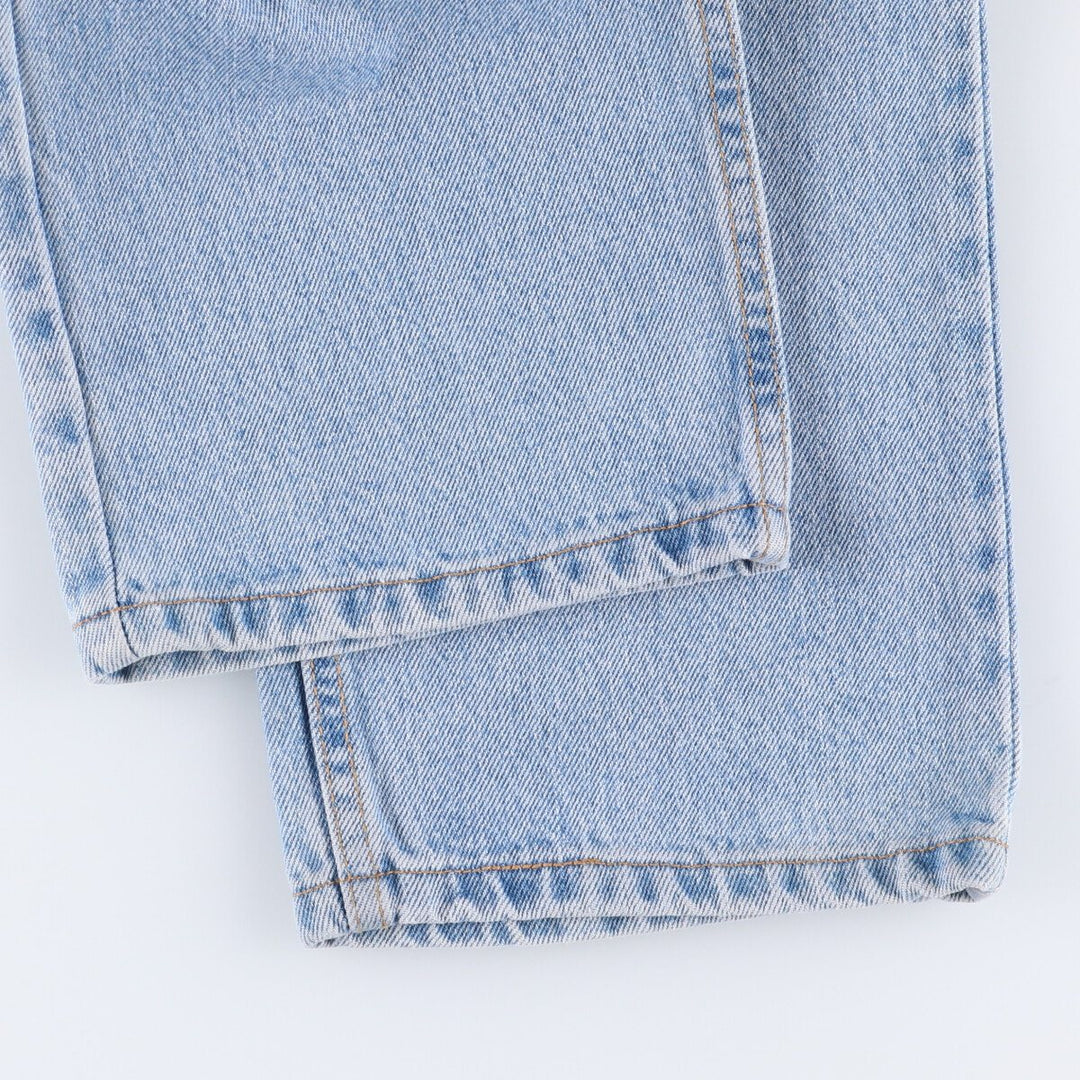 00'S Levi's 505 REGULAR FIT STRAIGHT LEG tapered denim pants made in USA men's w33 equivalent cotton blue type Vintage Second Hand