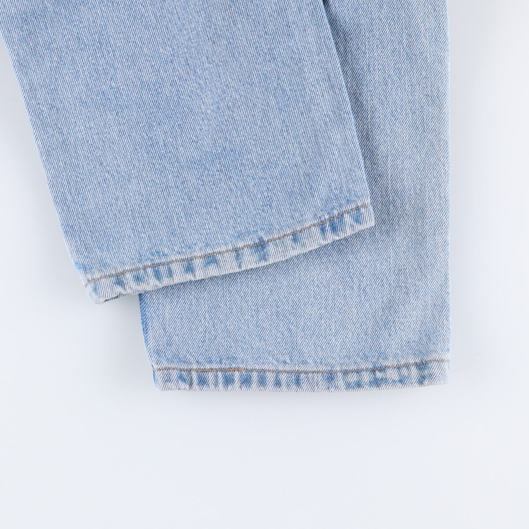 00'S Levi's 505 REGULAR FIT STRAIGHT LEG tapered denim pants made in USA men's w33 equivalent cotton blue type Vintage Second Hand