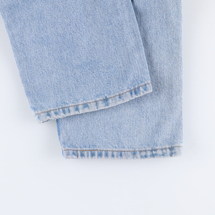 00'S Levi's 505 REGULAR FIT STRAIGHT LEG tapered denim pants made in USA men's w33 equivalent cotton blue type Vintage Second Hand