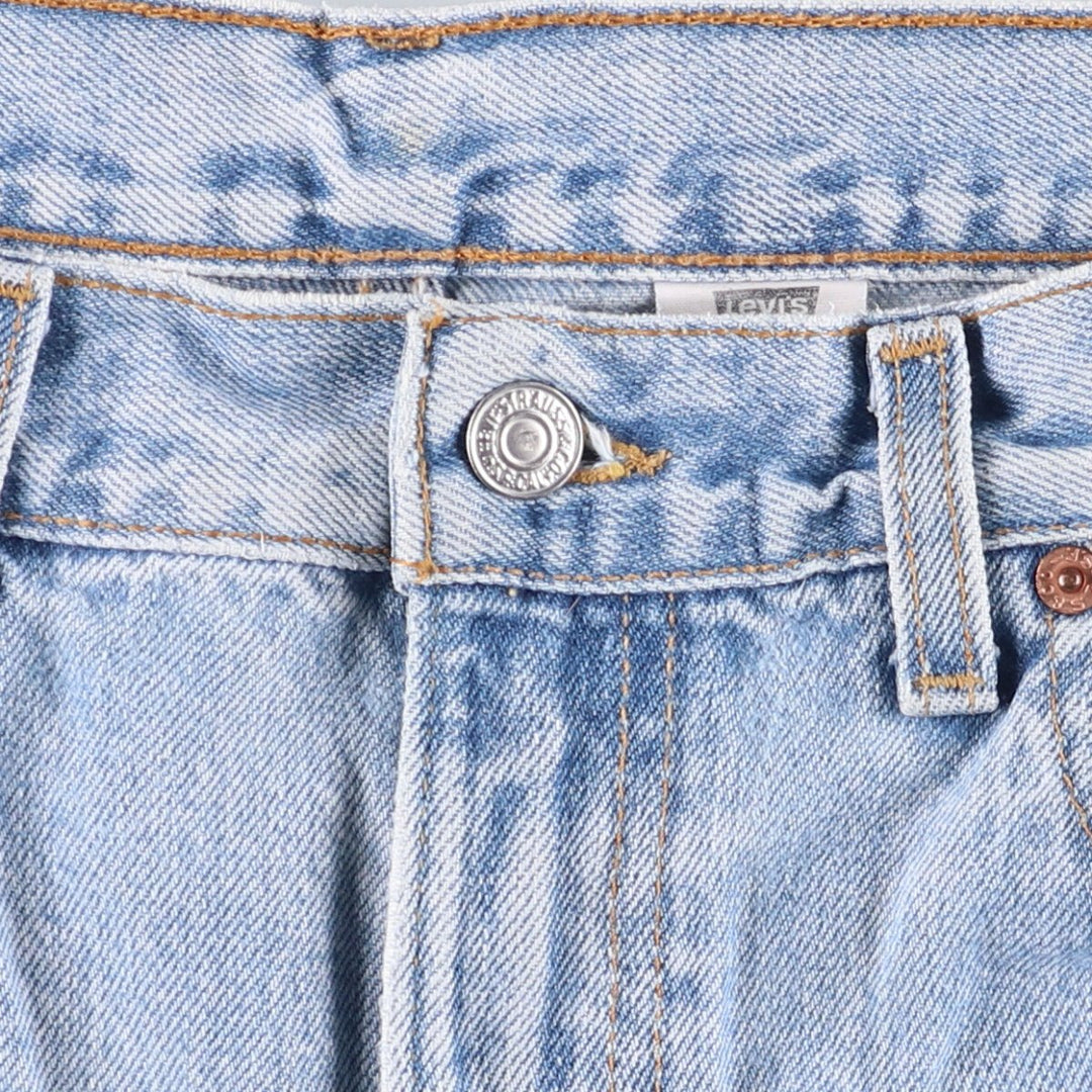 90'S Levi's 505 REGULAR FIT STRAIGHT LEG Tapered Denim Pants Made in USA Men's W33 Vintage cotton blue type Vintage Second Hand