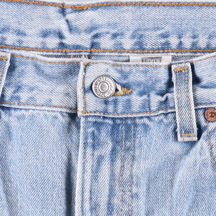 90'S Levi's 505 REGULAR FIT STRAIGHT LEG Tapered Denim Pants Made in USA Men's W33 Vintage cotton blue type Vintage Second Hand