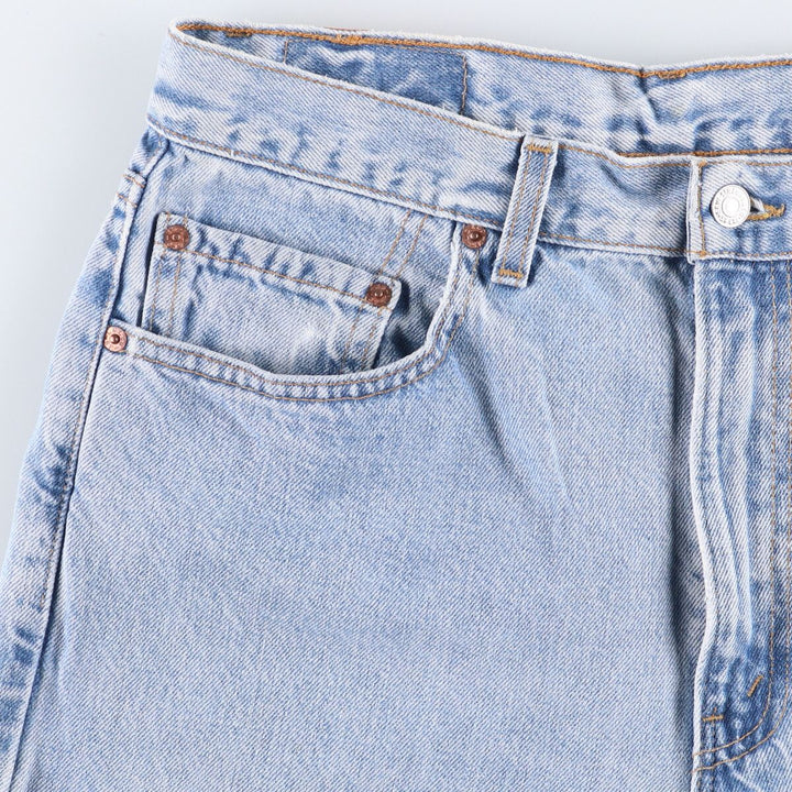 90'S Levi's 505 REGULAR FIT STRAIGHT LEG Tapered Denim Pants Made in USA Men's W33 Vintage cotton blue type Vintage Second Hand