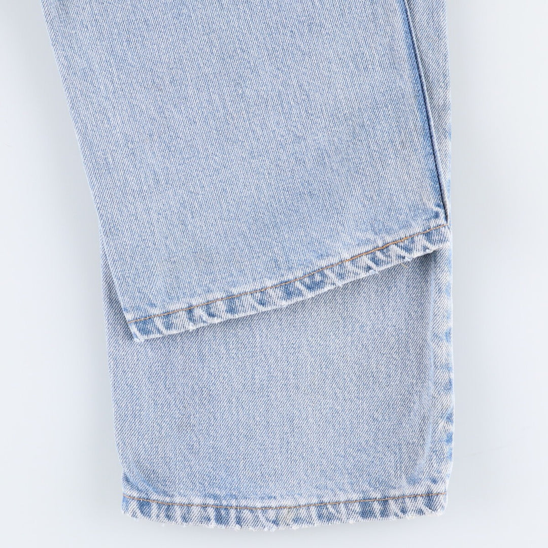 90'S Levi's 505 REGULAR FIT STRAIGHT LEG Tapered Denim Pants Made in USA Men's W33 Vintage cotton blue type Vintage Second Hand