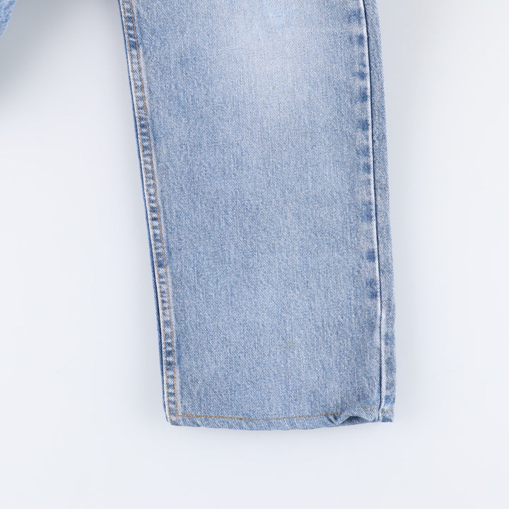 00'S Levi's 505 REGULAR FIT STRAIGHT LEG tapered denim pants made in USA, men's size w34 cotton blue type Vintage Second Hand