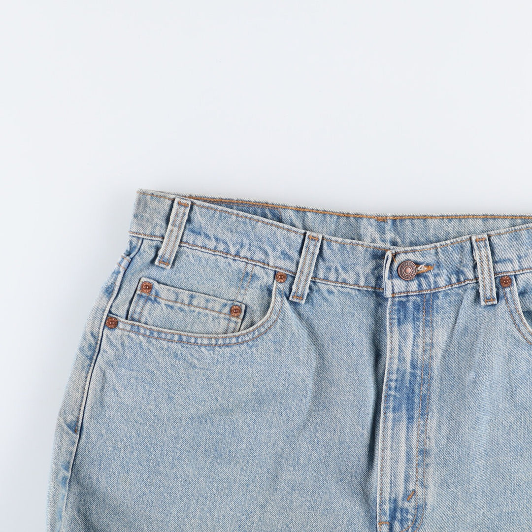 90'S Levi's 505 REGULAR FIT STRAIGHT LEG Tapered Denim Pants Made in USA Men's W35 Vintage cotton blue type Vintage Second Hand