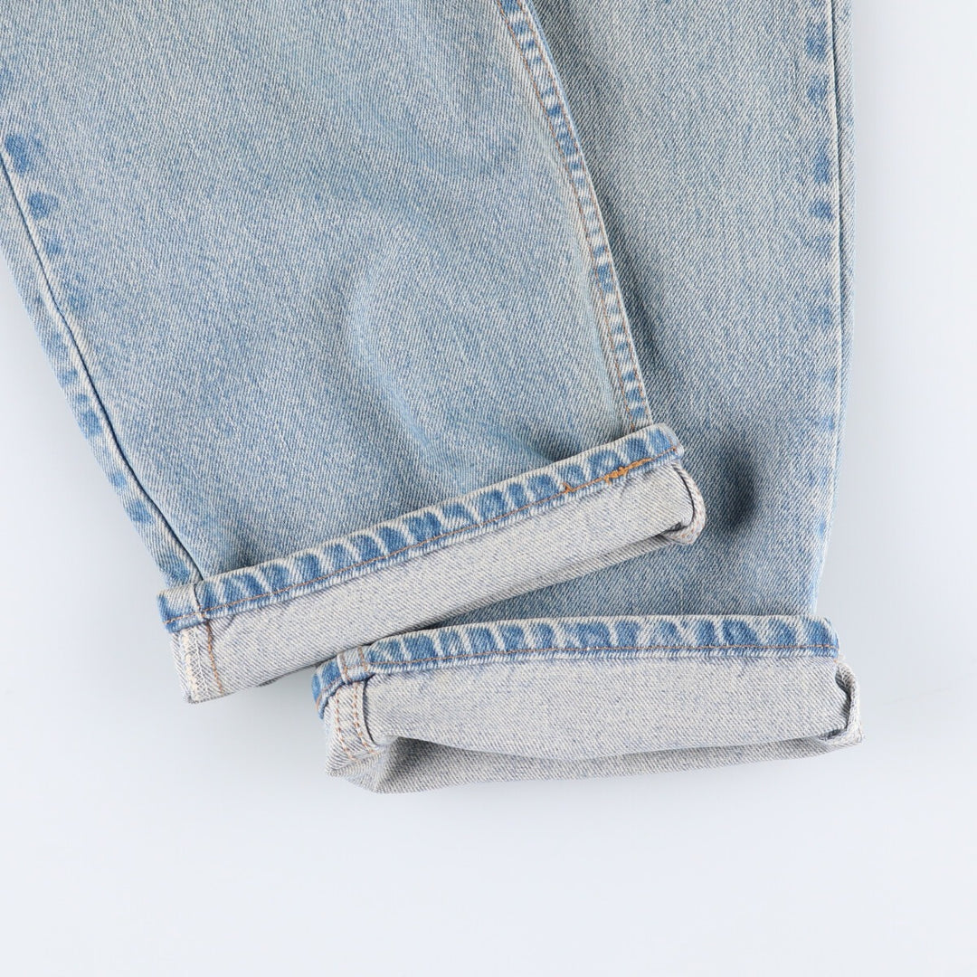 90'S Levi's 505 REGULAR FIT STRAIGHT LEG Tapered Denim Pants Made in USA Men's W35 Vintage cotton blue type Vintage Second Hand
