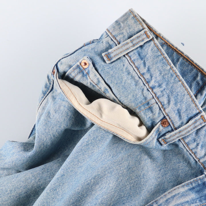 90'S Levi's 505 REGULAR FIT STRAIGHT LEG Tapered Denim Pants Made in USA Men's W35 Vintage cotton blue type Vintage Second Hand