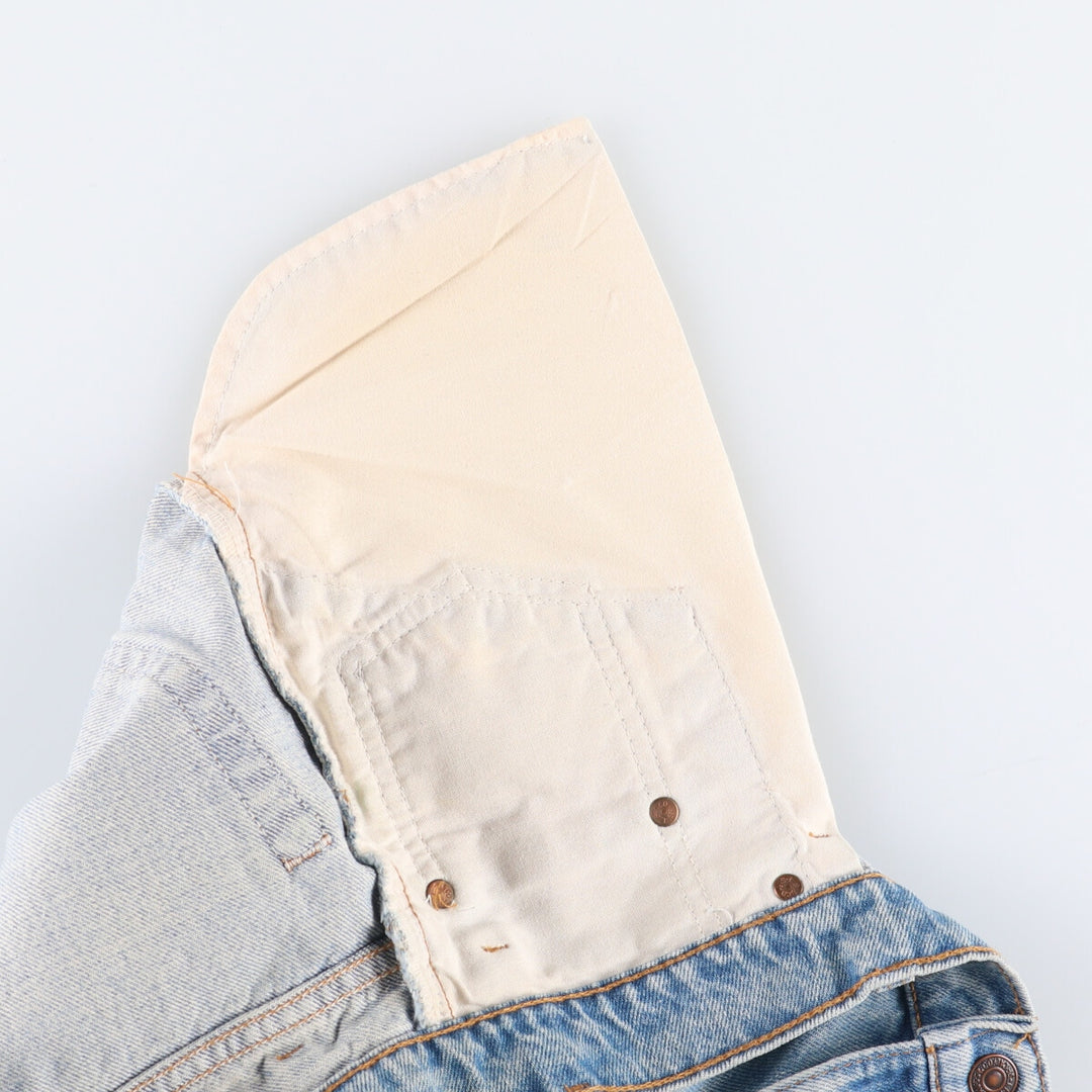 90'S Levi's 505 REGULAR FIT STRAIGHT LEG Tapered Denim Pants Made in USA Men's W35 Vintage cotton blue type Vintage Second Hand