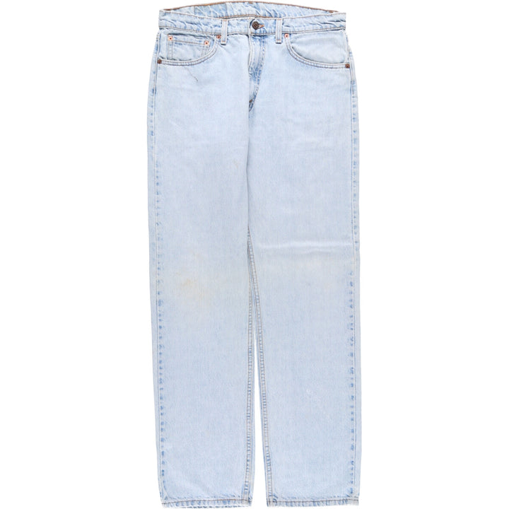 90'S Levi's 505 REGULAR FIT STRAIGHT LEG Tapered Denim Pants Made in USA Men's W33 Vintage unclear blue type Vintage Second Hand