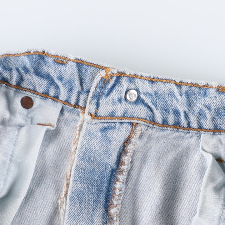 90'S Levi's 505 REGULAR FIT STRAIGHT LEG Tapered Denim Pants Made in USA Men's W33 Vintage unclear blue type Vintage Second Hand