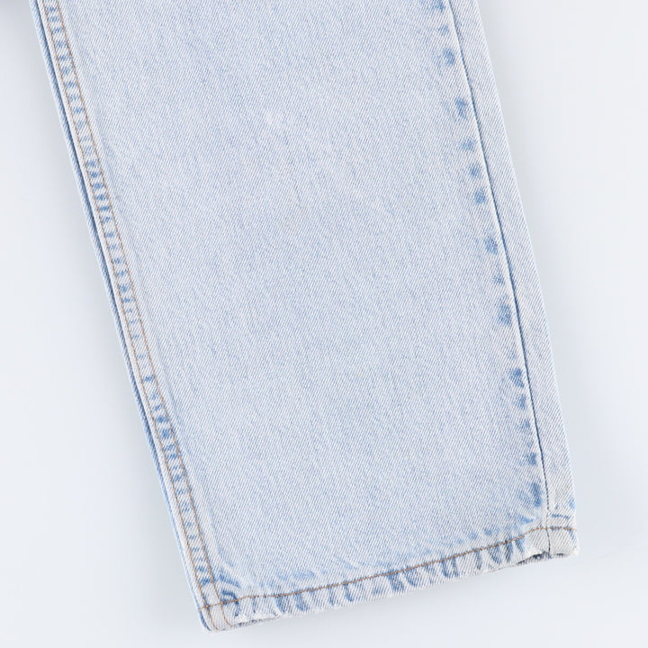 90'S Levi's 505 REGULAR FIT STRAIGHT LEG Tapered Denim Pants Made in USA Men's W33 Vintage unclear blue type Vintage Second Hand