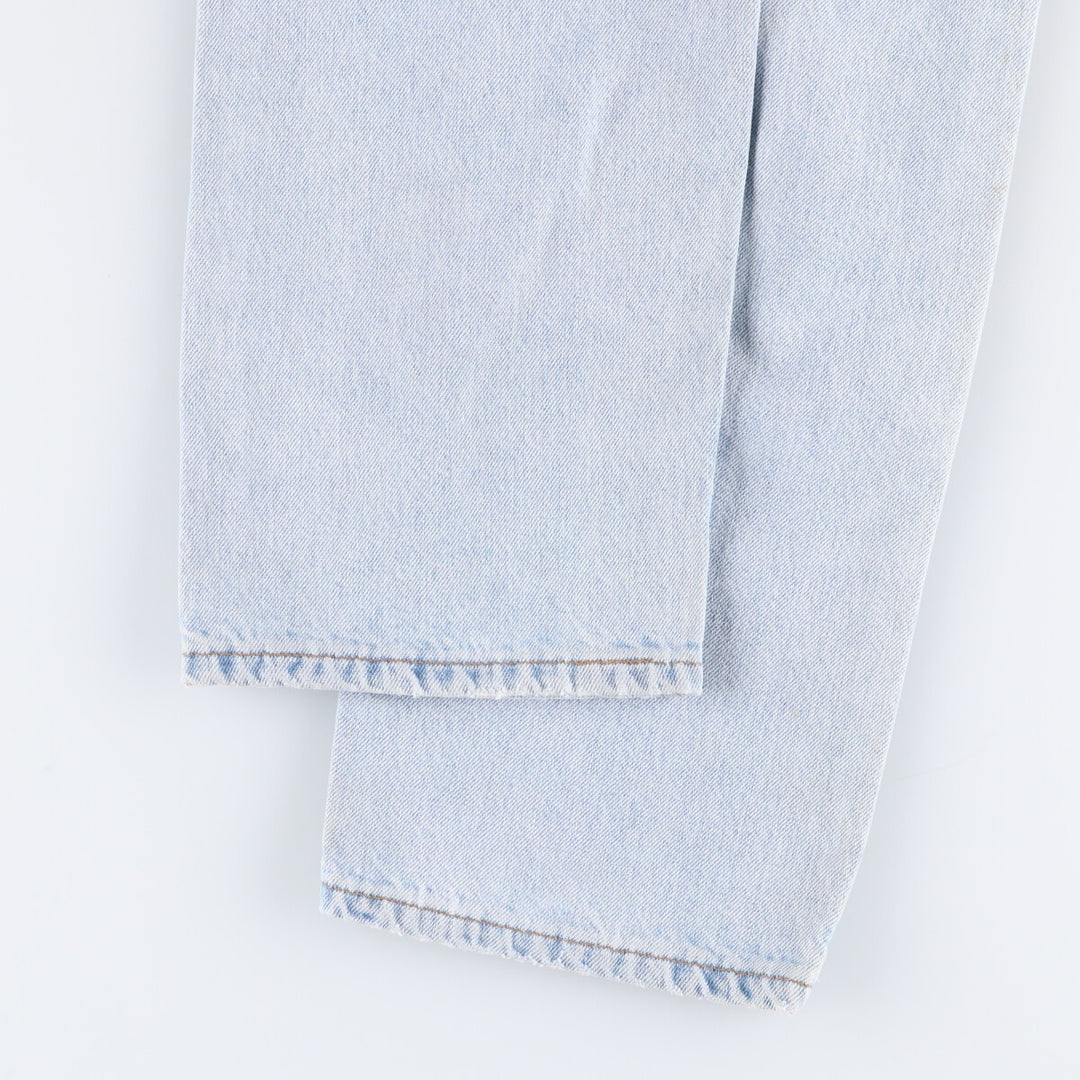 90'S Levi's 505 REGULAR FIT STRAIGHT LEG Tapered Denim Pants Made in USA Men's W33 Vintage unclear blue type Vintage Second Hand