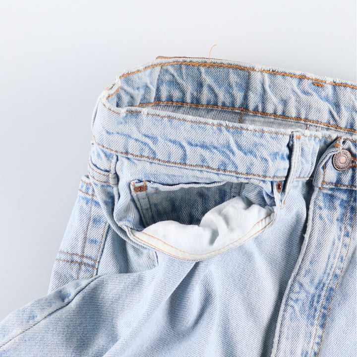 90'S Levi's 505 REGULAR FIT STRAIGHT LEG Tapered Denim Pants Made in USA Men's W33 Vintage unclear blue type Vintage Second Hand