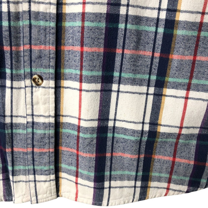 90'S Vintage Big Mac Lightflannel Check Shirt, Men's Size XL cotton white type Vintage Second Hand