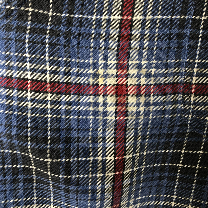 Vintage 90'S Ralph Lauren POLO SPORTSMAN long-sleeved heavy flannel check shirt, men's size XXL cotton blue type Vintage Second Hand