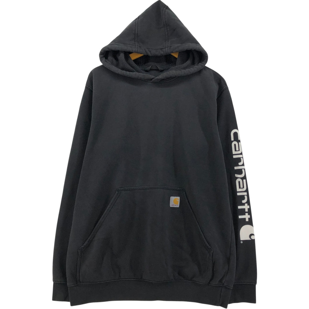 Carhartt Loose Fit Sweat Pullover Hoodie, Men's M Size cotton black type Vintage Second Hand