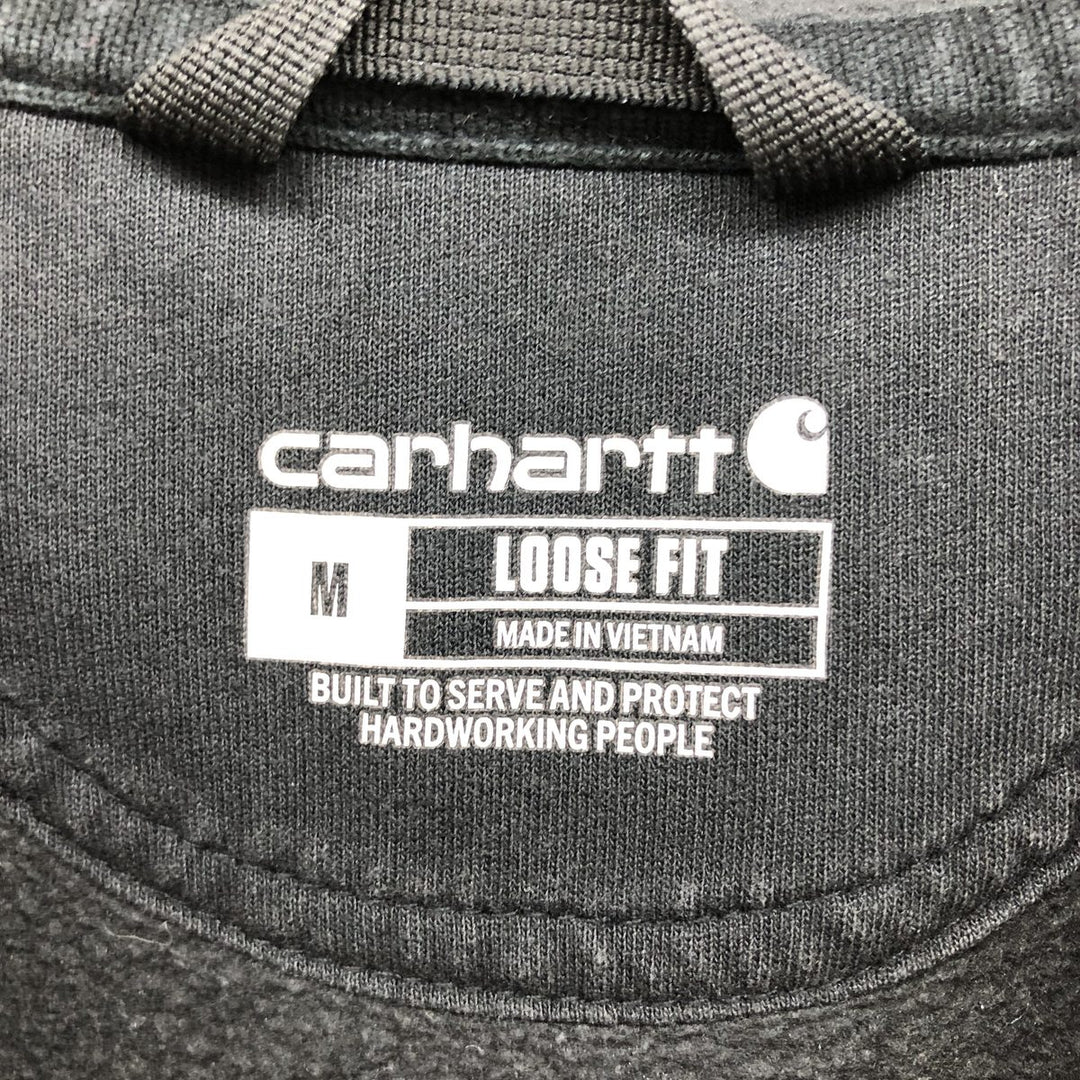 Carhartt Loose Fit Sweat Pullover Hoodie, Men's M Size cotton black type Vintage Second Hand