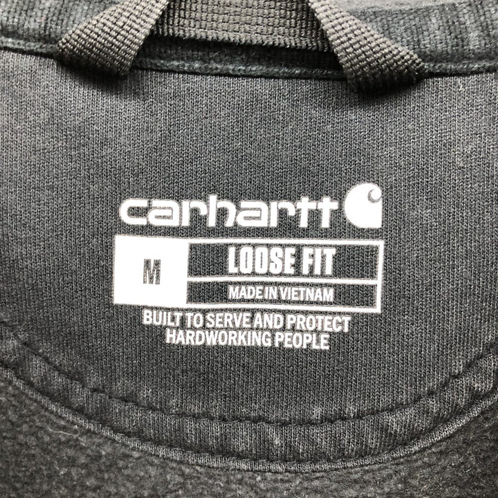 Carhartt Loose Fit Sweat Pullover Hoodie, Men's M Size cotton black type Vintage Second Hand